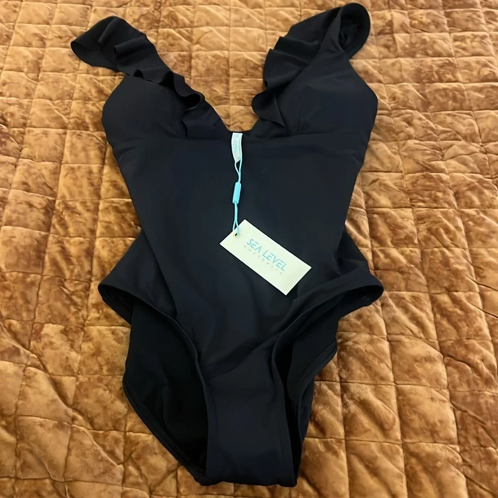Sea Level Australia Eco Essentials Frill One Piece - Picture 3 of 5